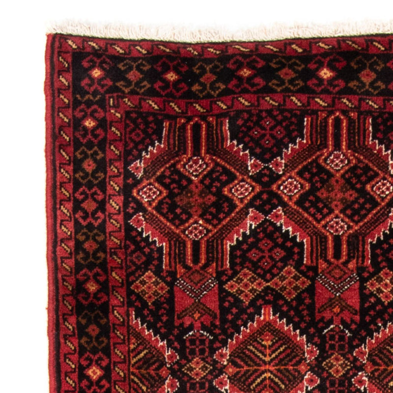 Belutsch Teppich 184 x 96 cm - dunkelrot