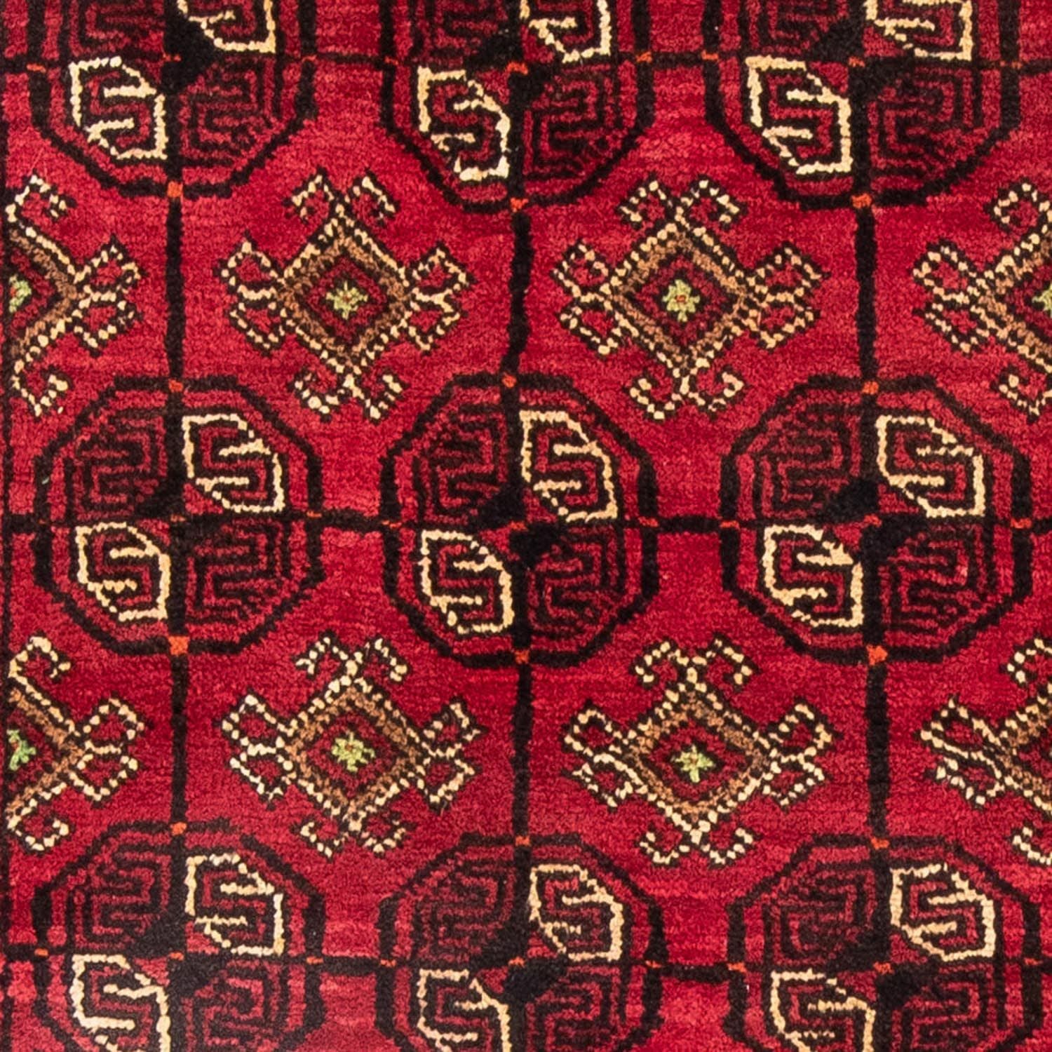 Belutsch Teppich 190 x 138 cm - dunkelrot