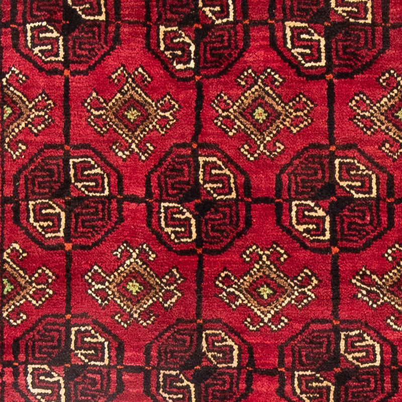 Belutsch Teppich 190 x 138 cm - dunkelrot