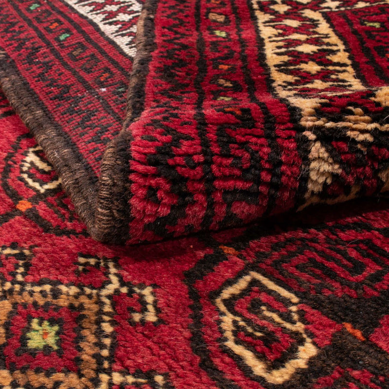 Belutsch Teppich 190 x 138 cm - dunkelrot