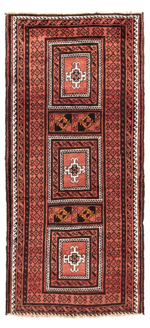 Belutsch Teppich 240 x 114 cm - rost