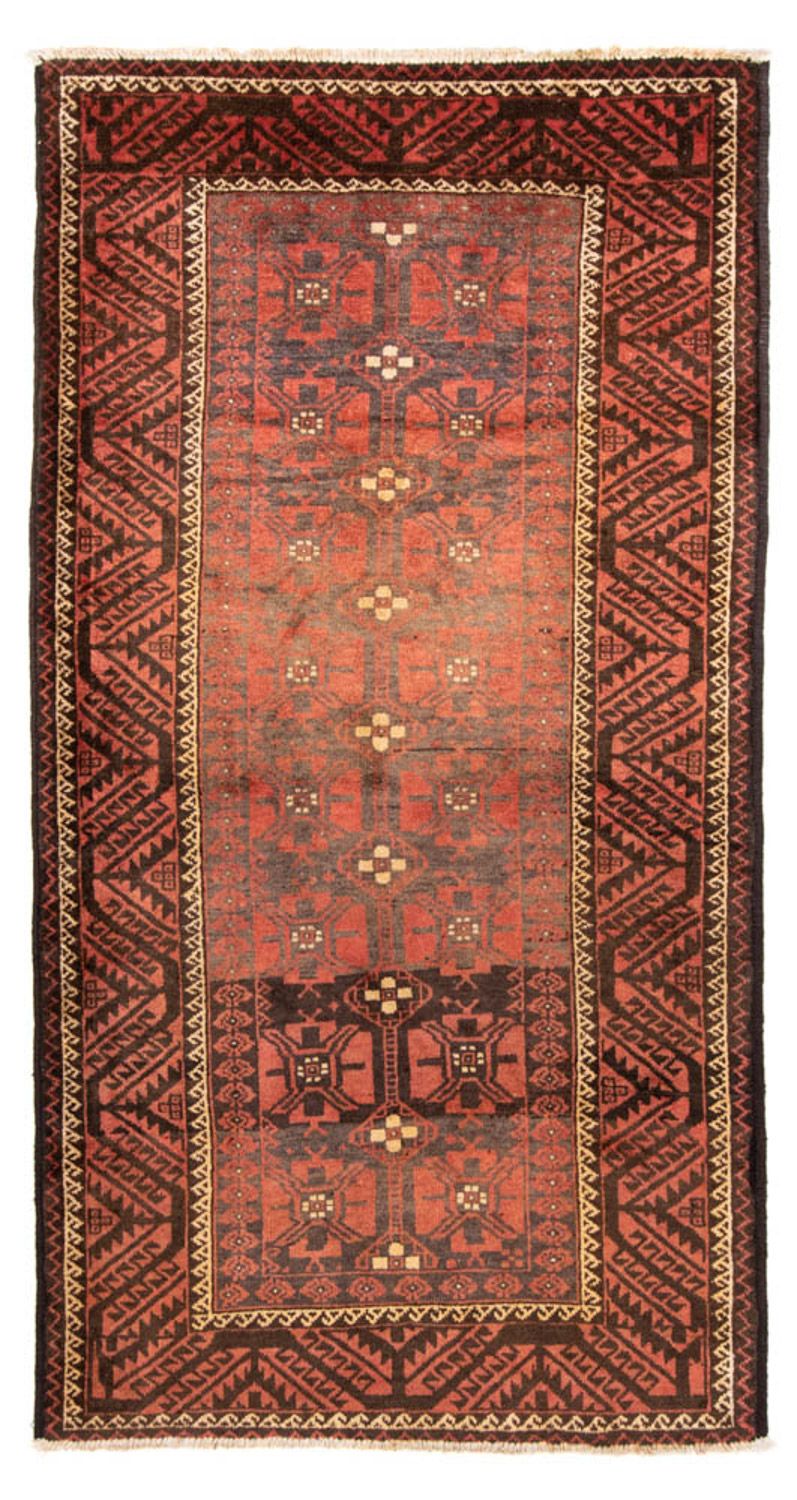 Belutsch Teppich 225 x 123 cm - hellrot
