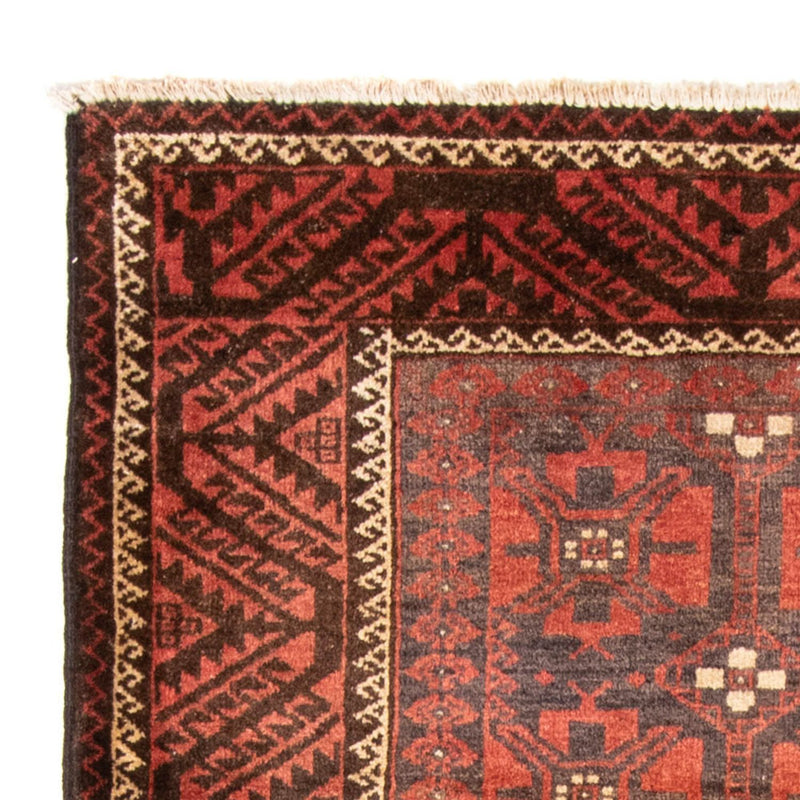Belutsch Teppich 225 x 123 cm - hellrot
