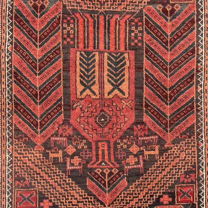 Belutsch Teppich 205 x 100 cm - hellrot