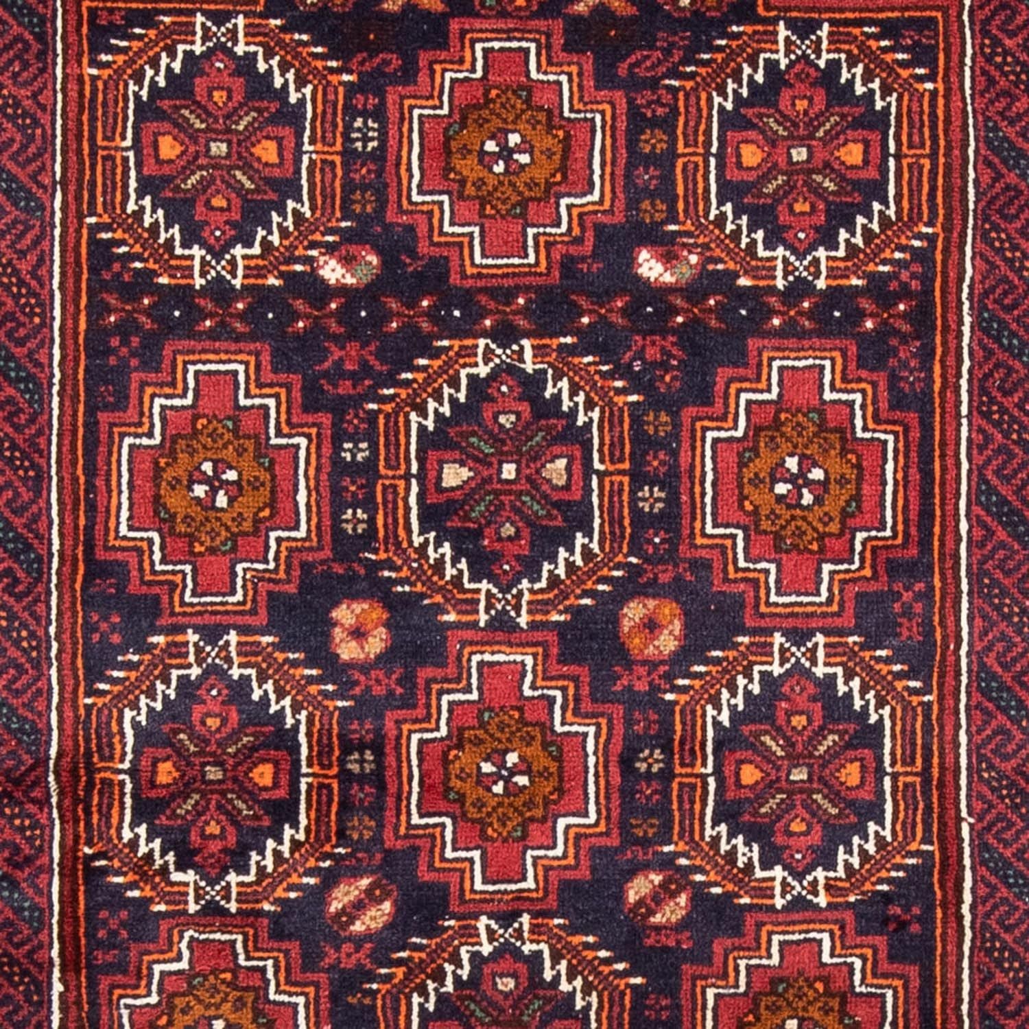 Belutsch Teppich 193 x 101 cm - rot