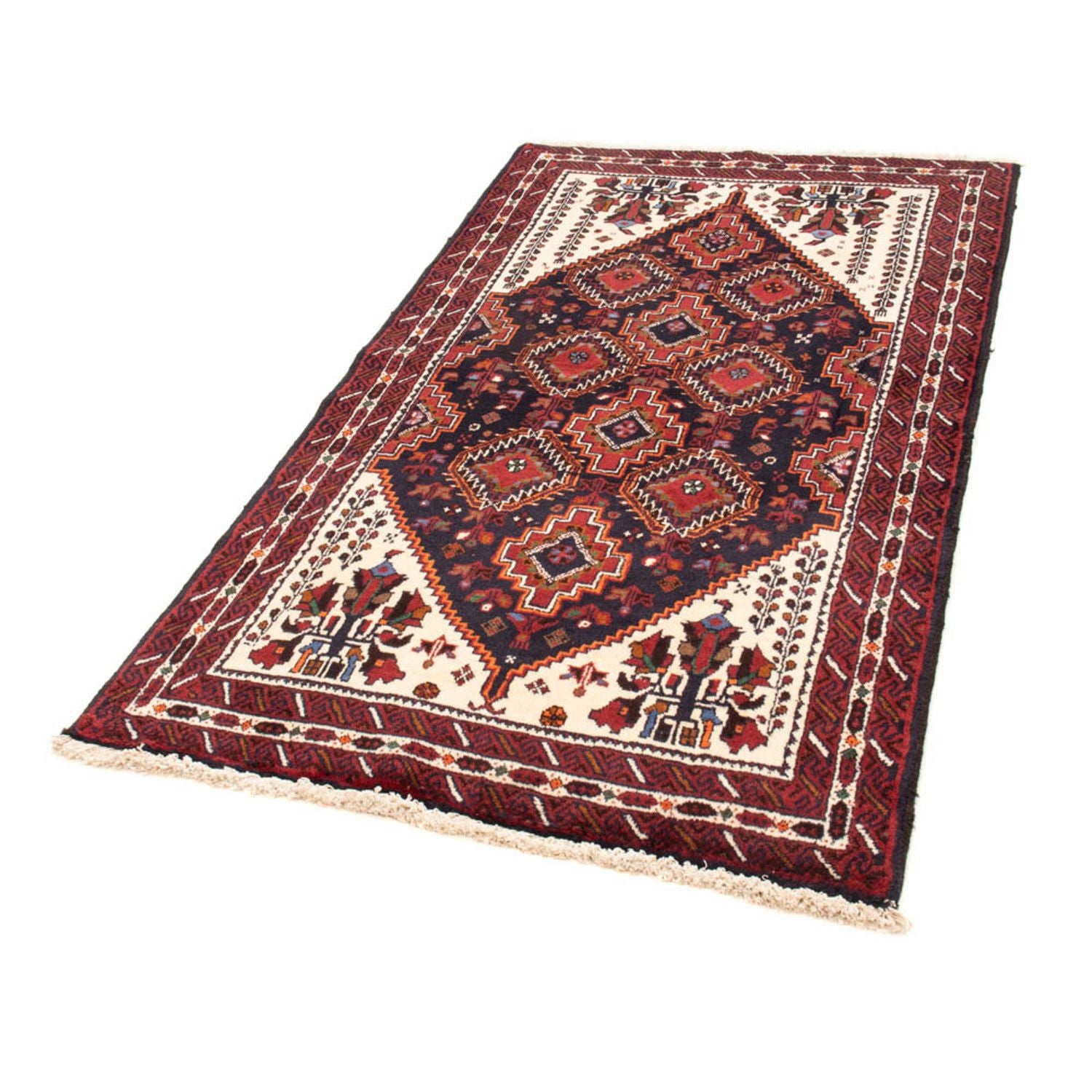 Belutsch Teppich 185 x 103 cm - dunkelblau