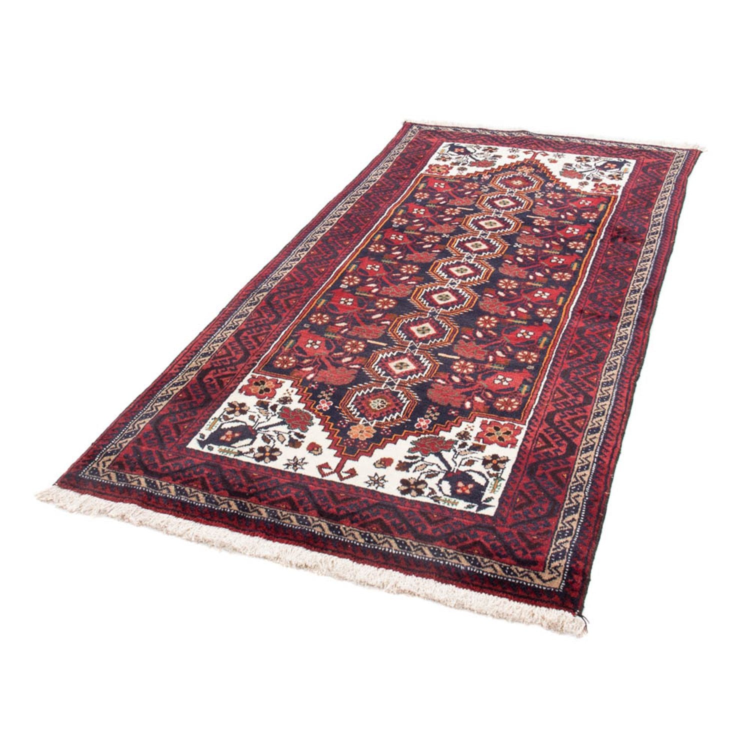 Belutsch Teppich 199 x 99 cm - rot