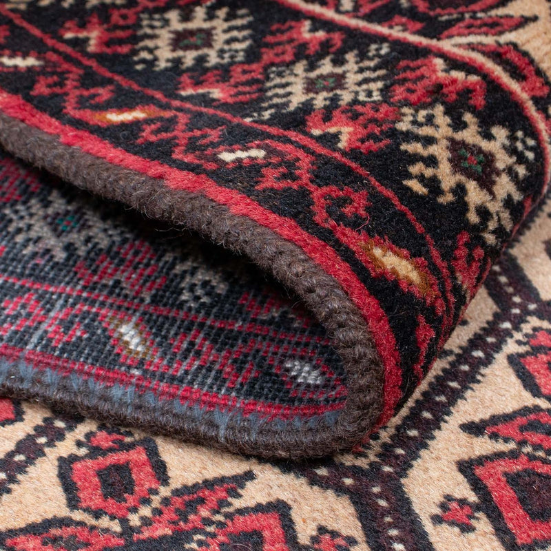 Belutsch Teppich 146 x 84 cm - hellbraun