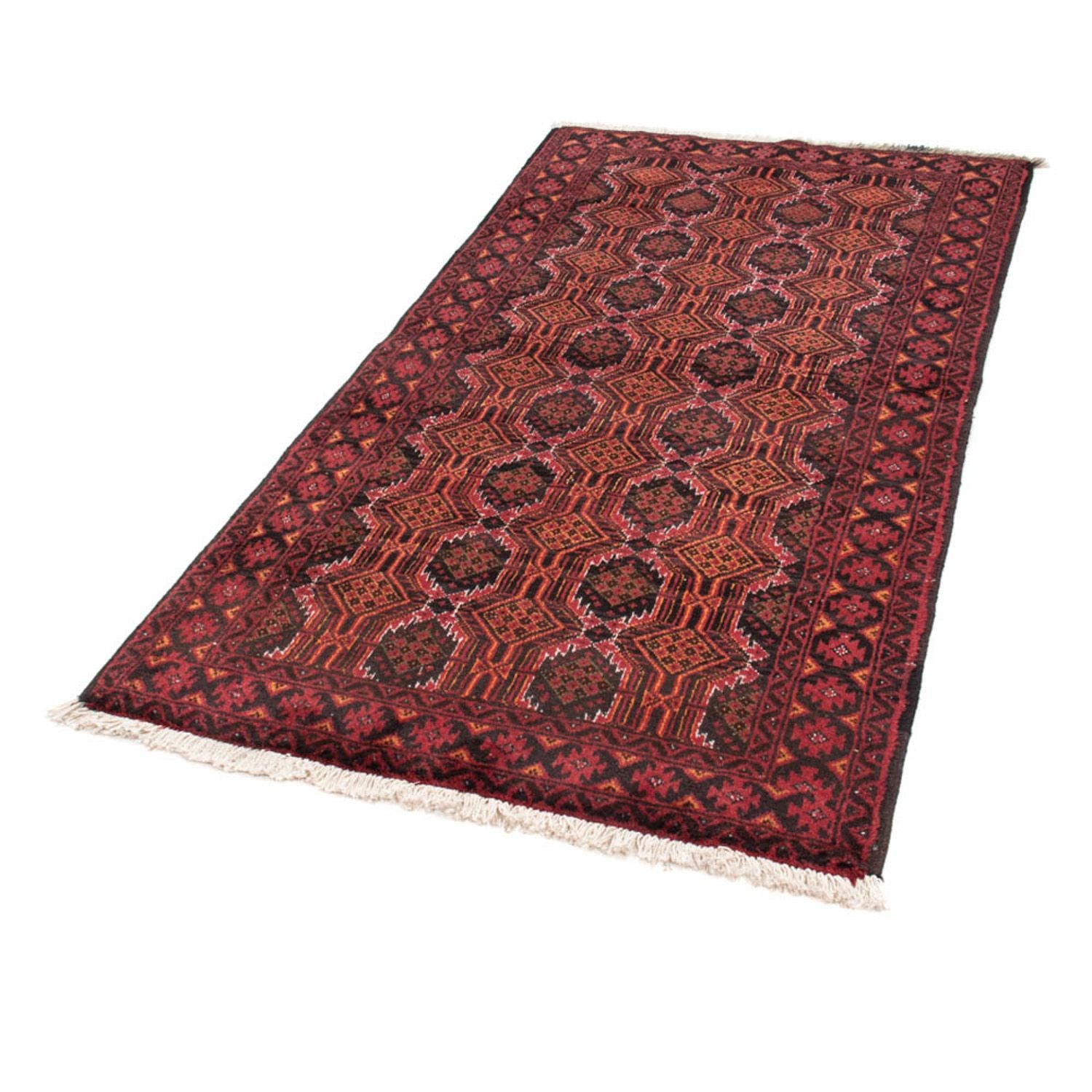 Belutsch Teppich 184 x 98 cm - mehrfarbig