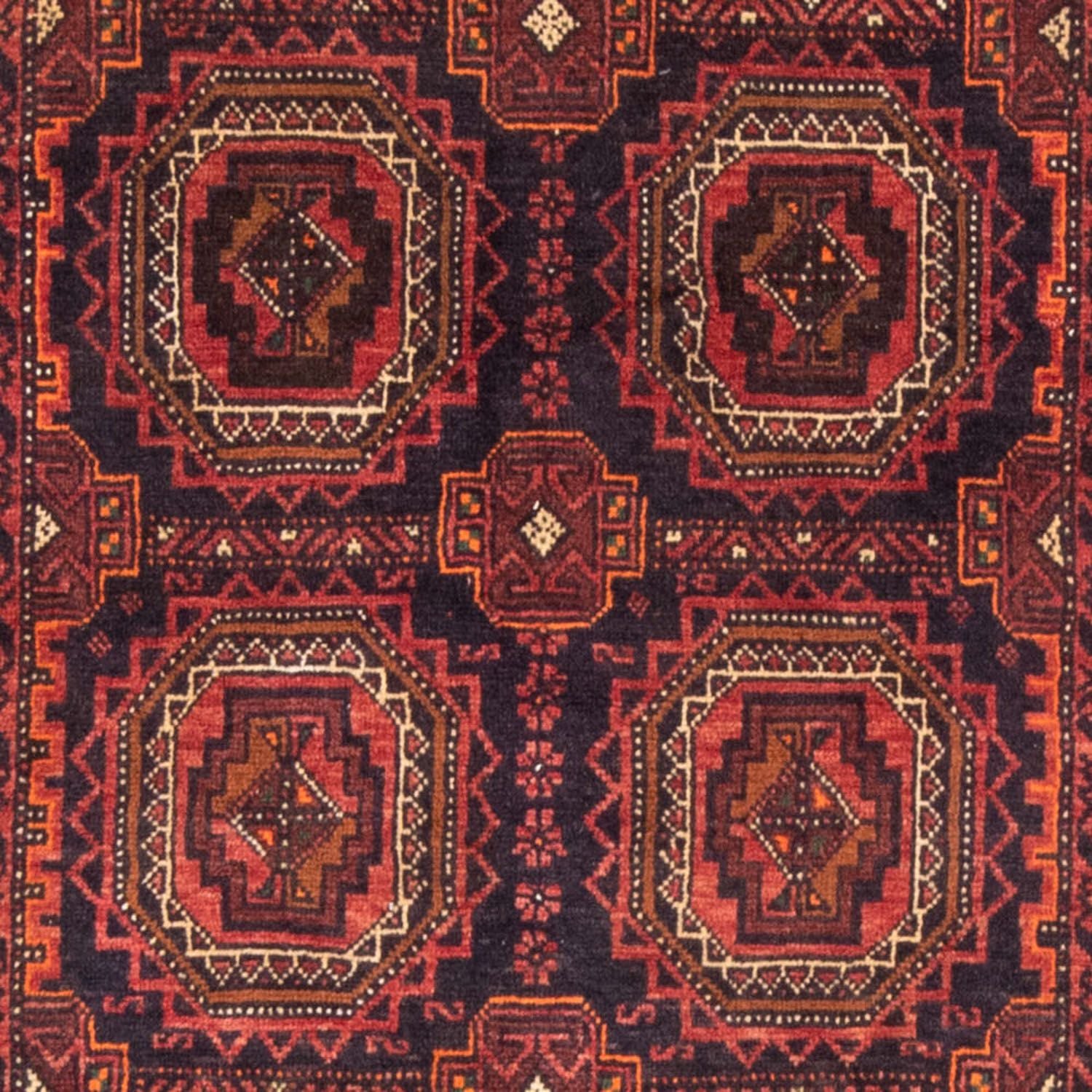 Belutsch Teppich 200 x 106 cm - hellrot
