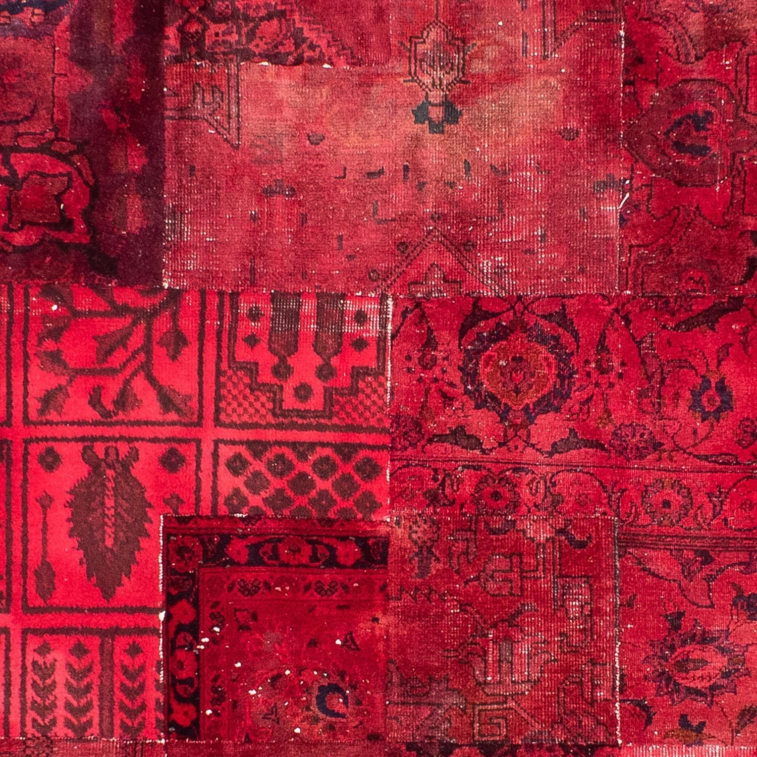 Patchwork Teppich 293 x 194 cm