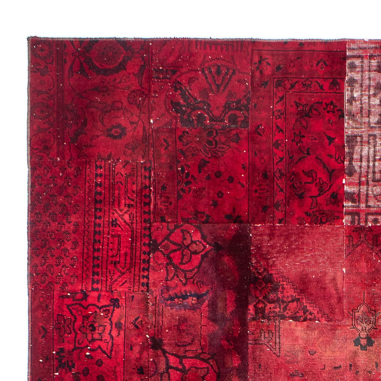 Patchwork Teppich 293 x 194 cm