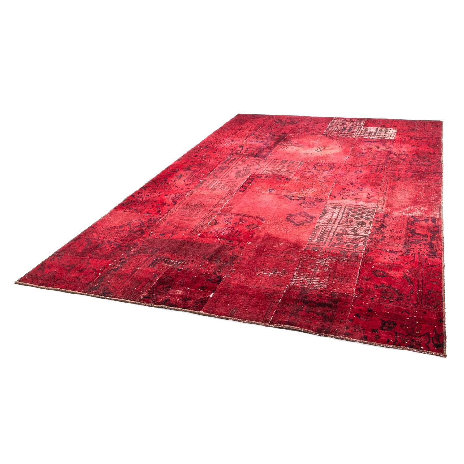 Patchwork Teppich 293 x 194 cm