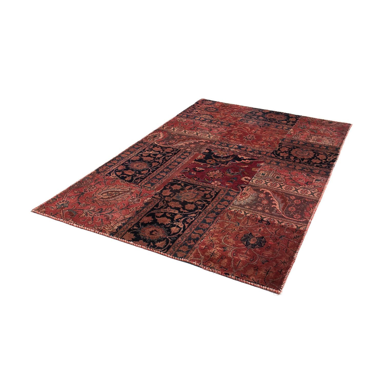 Patchwork Teppich 207 x 135 cm - mehrfarbig