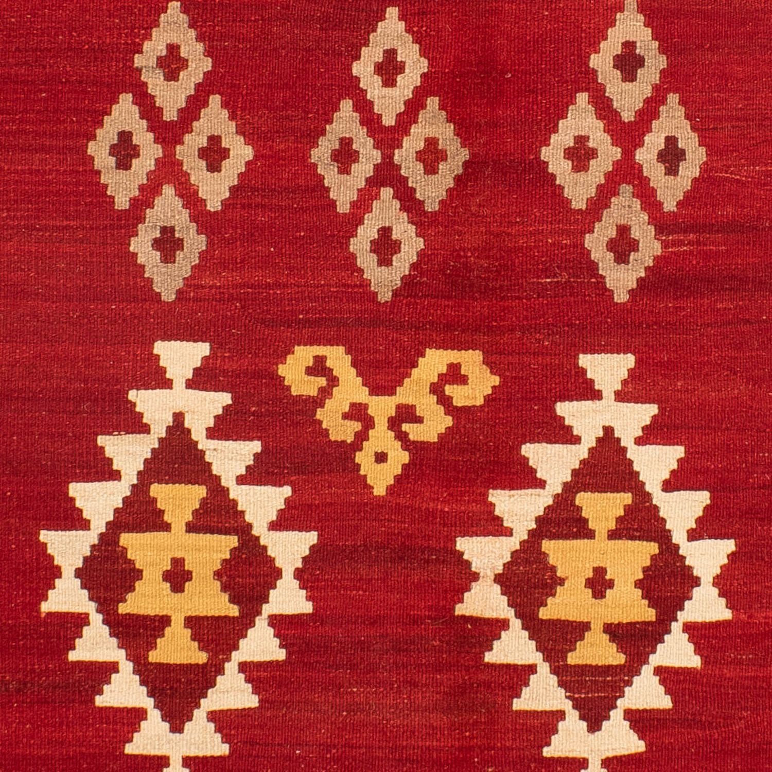 Kelim Teppich - Oriental 252 x 178 cm - dunkelrot