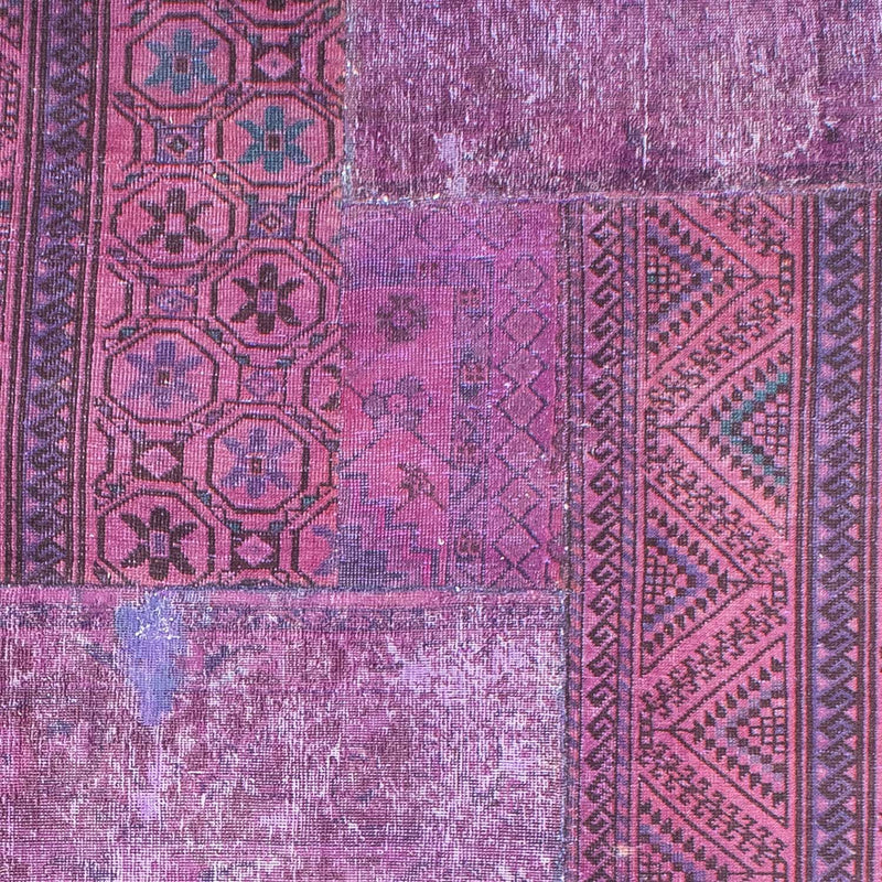 Patchwork Teppich 307 x 240 cm
