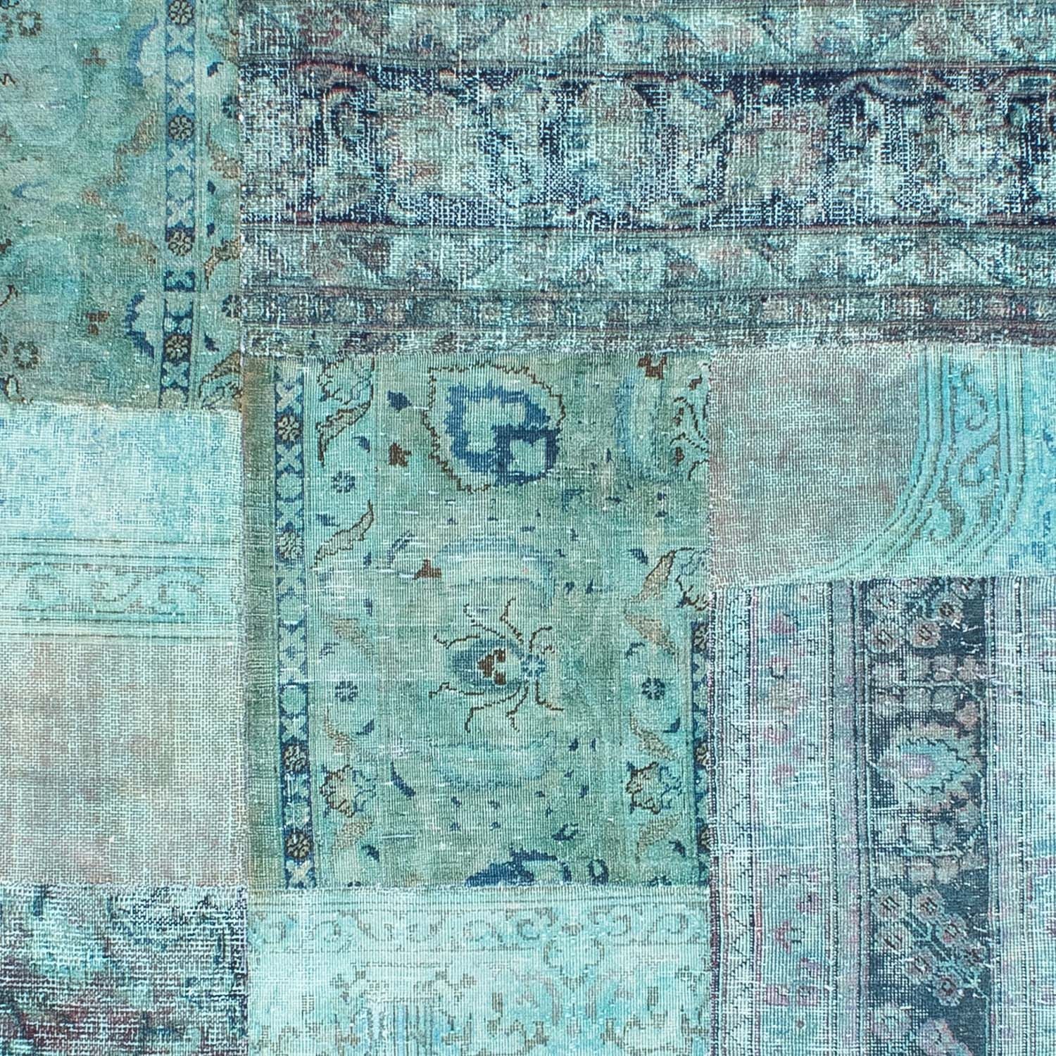 Patchwork Teppich 299 x 238 cm