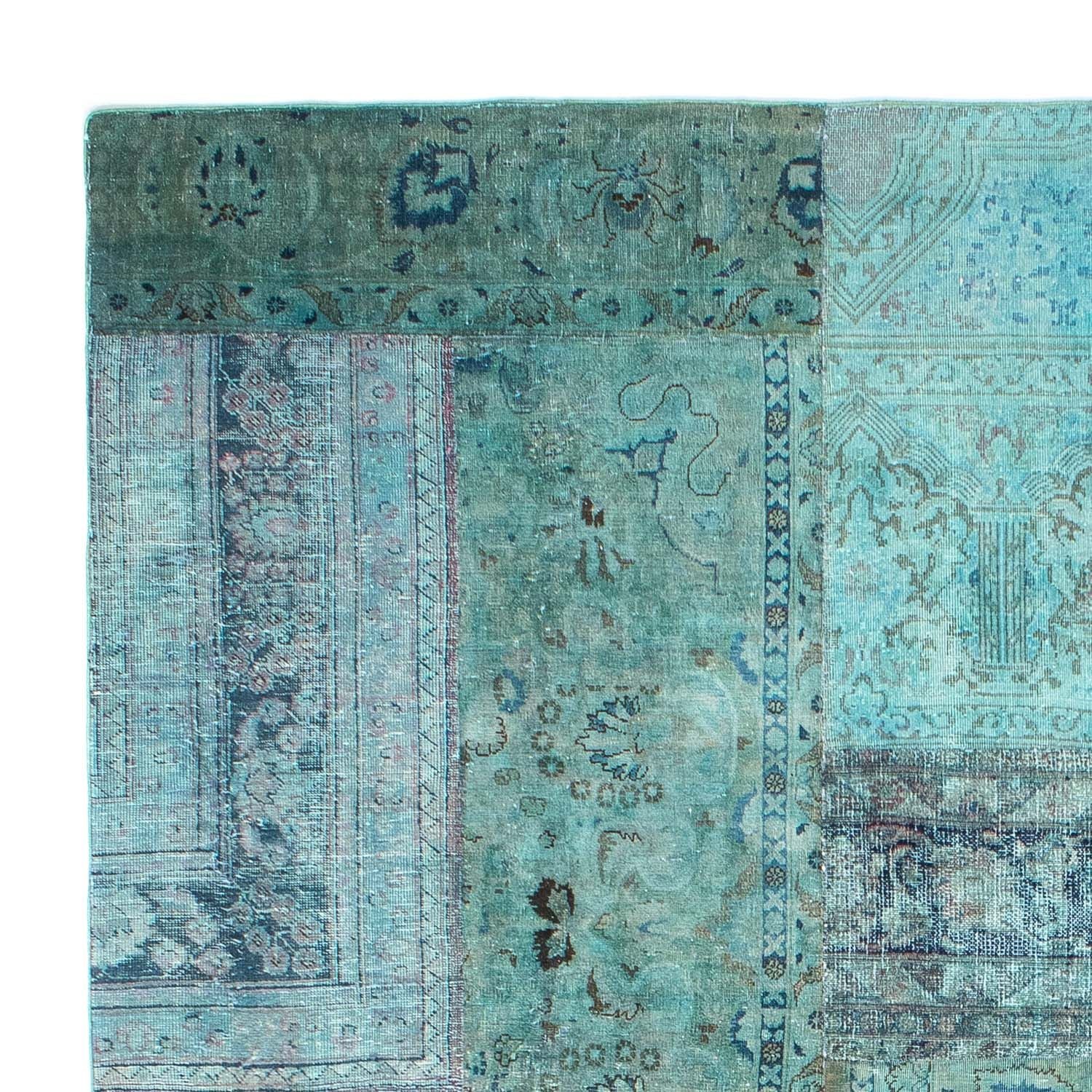 Patchwork Teppich 299 x 238 cm