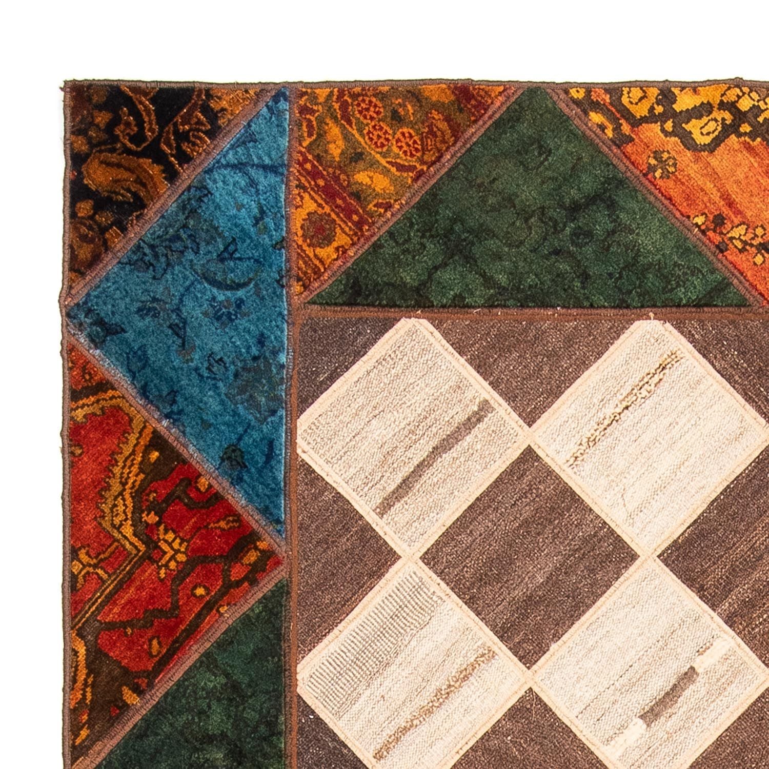 Patchwork Teppich 224 x 164 cm