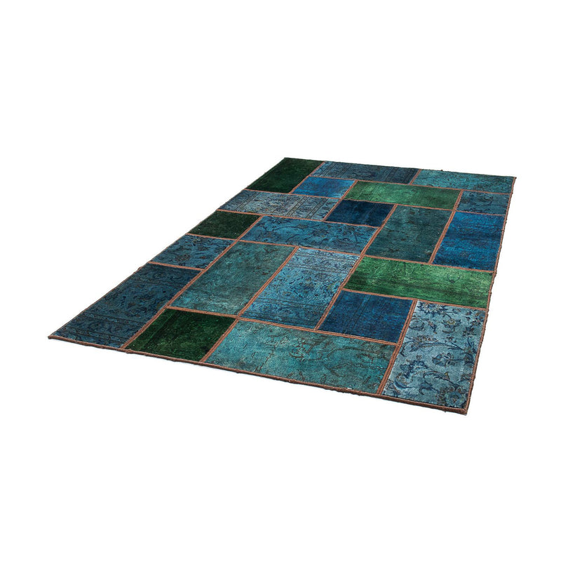 Patchwork Teppich 207 x 143 cm - mehrfarbig