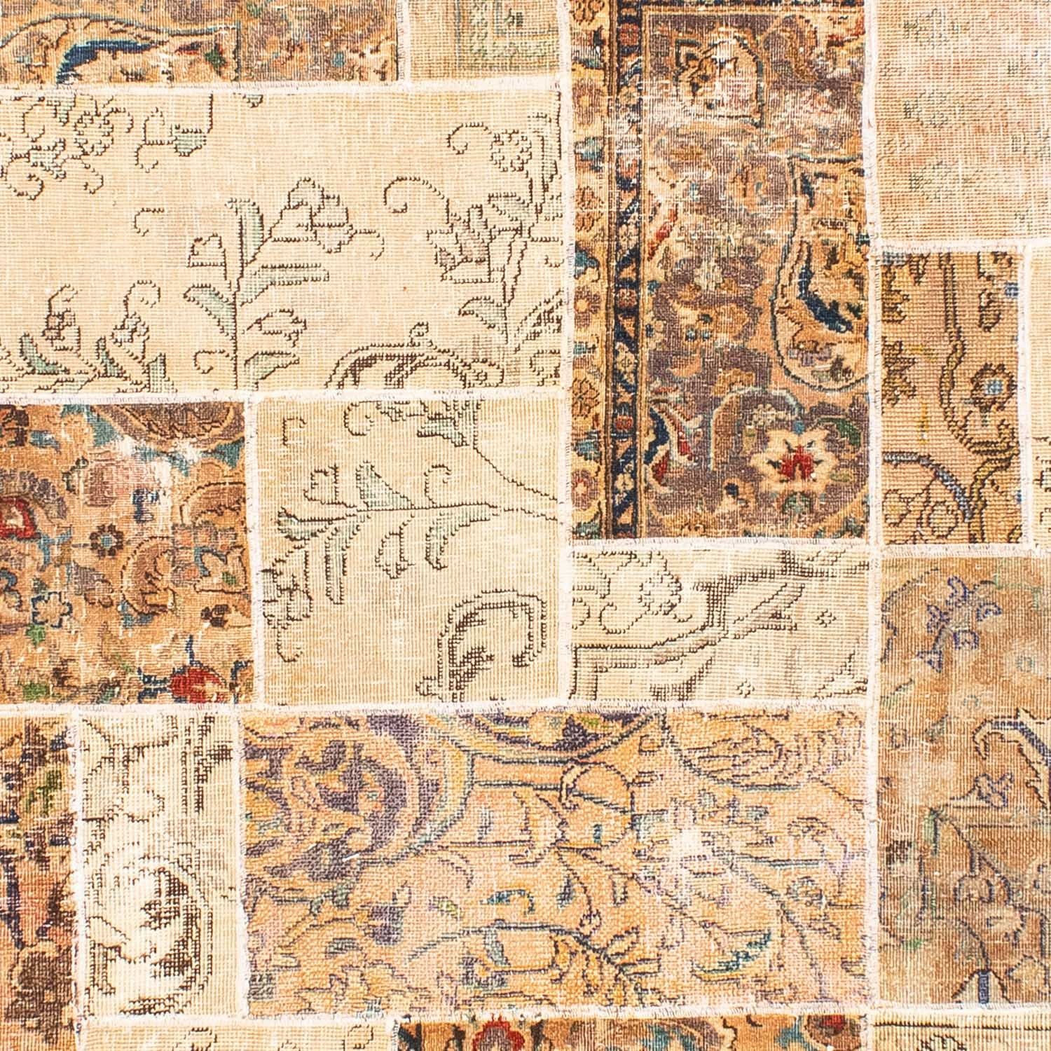 Patchwork Teppich 305 x 241 cm
