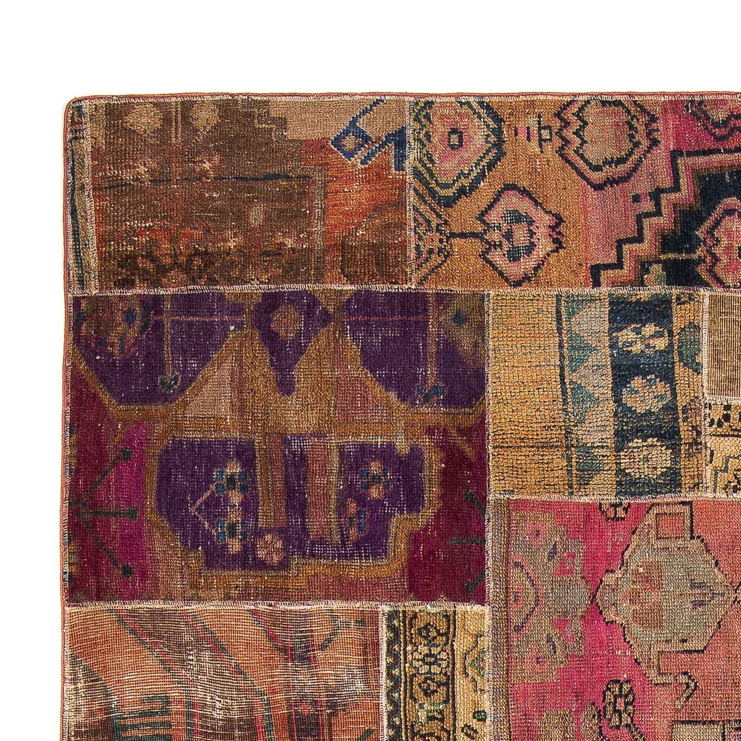Patchwork Teppich 272 x 181 cm