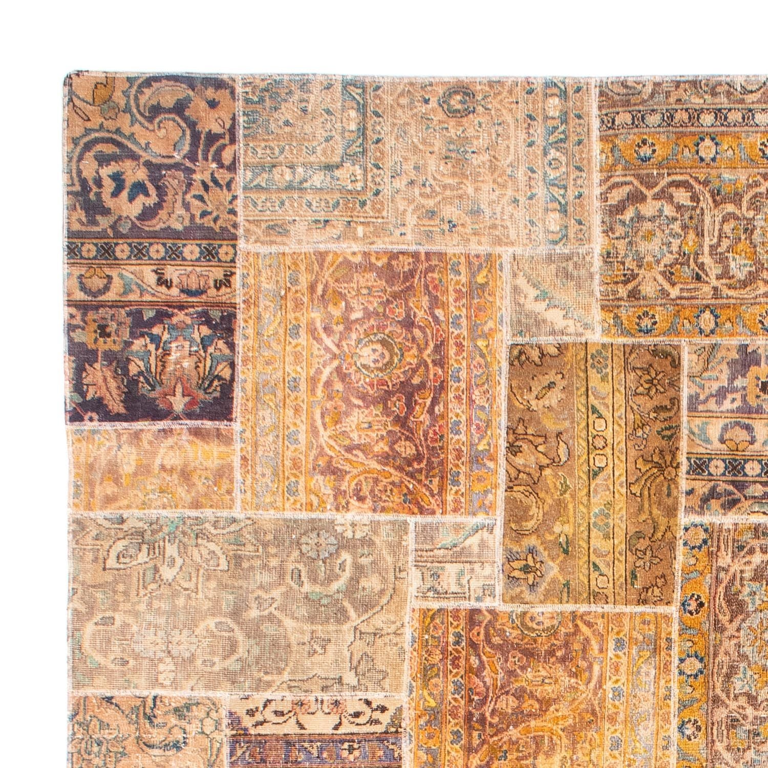 Patchwork Teppich 301 x 241 cm