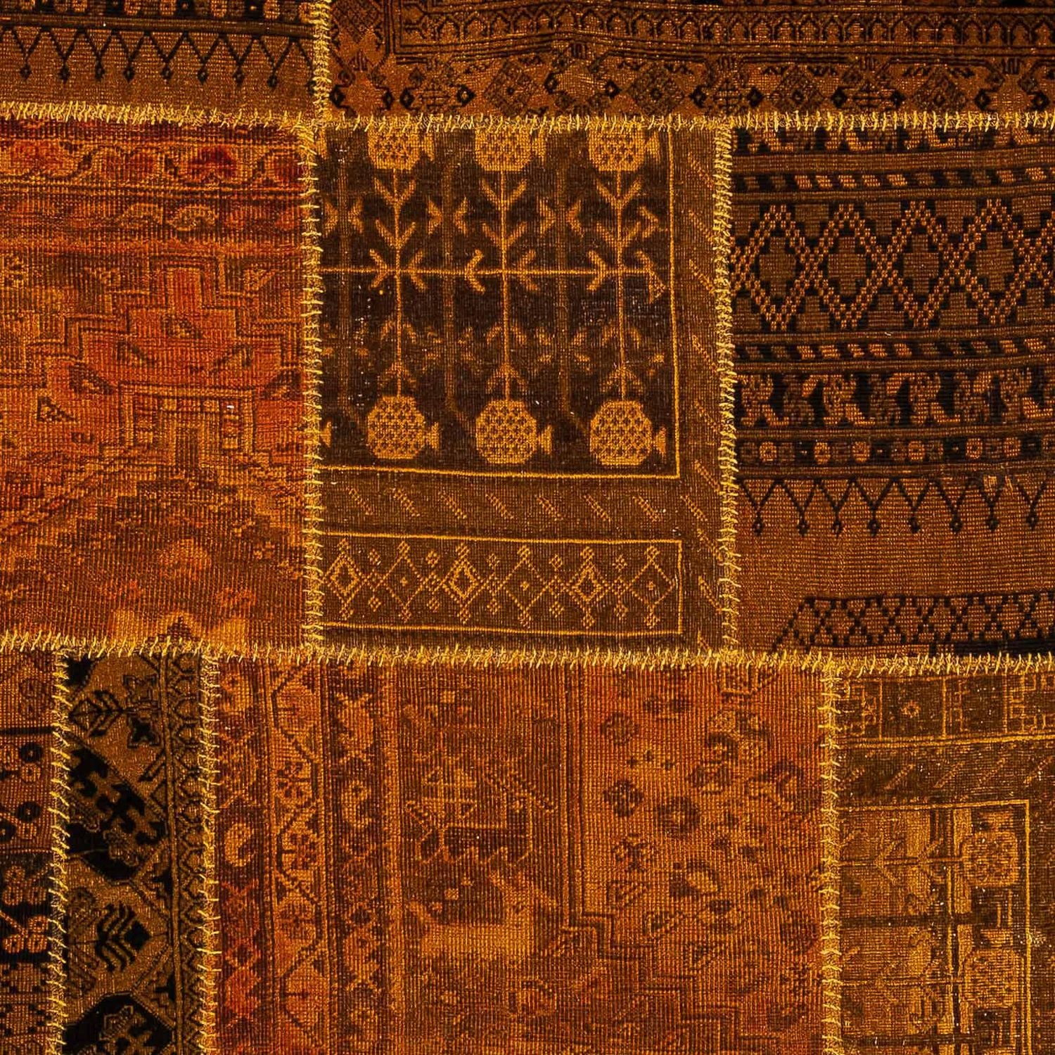 Patchwork Teppich 289 x 200 cm