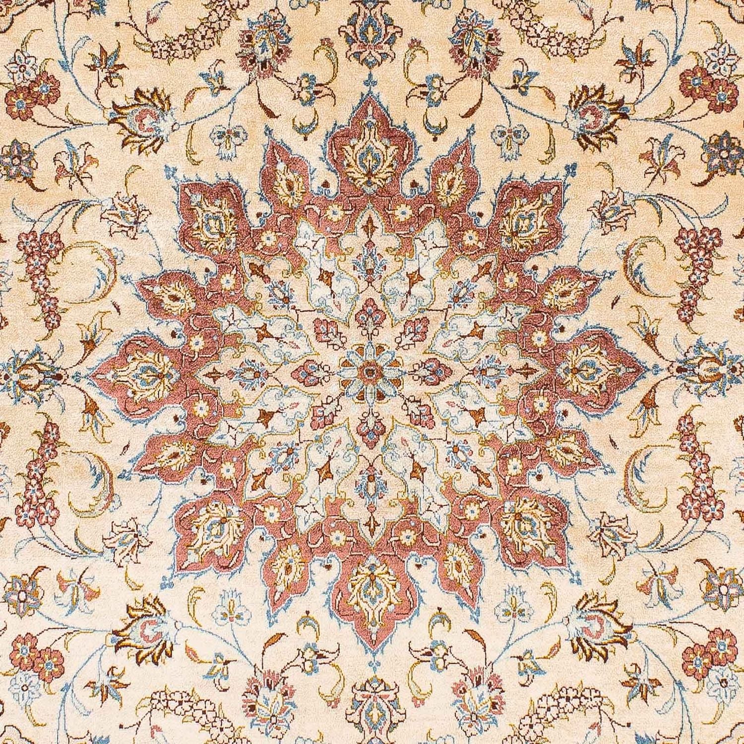 Seidenteppich - Ghom Seide - Premium 200 x 128 cm Teppichbrücke