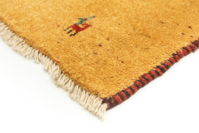 Gabbeh Teppich - Perser 170 x 137 cm - gold