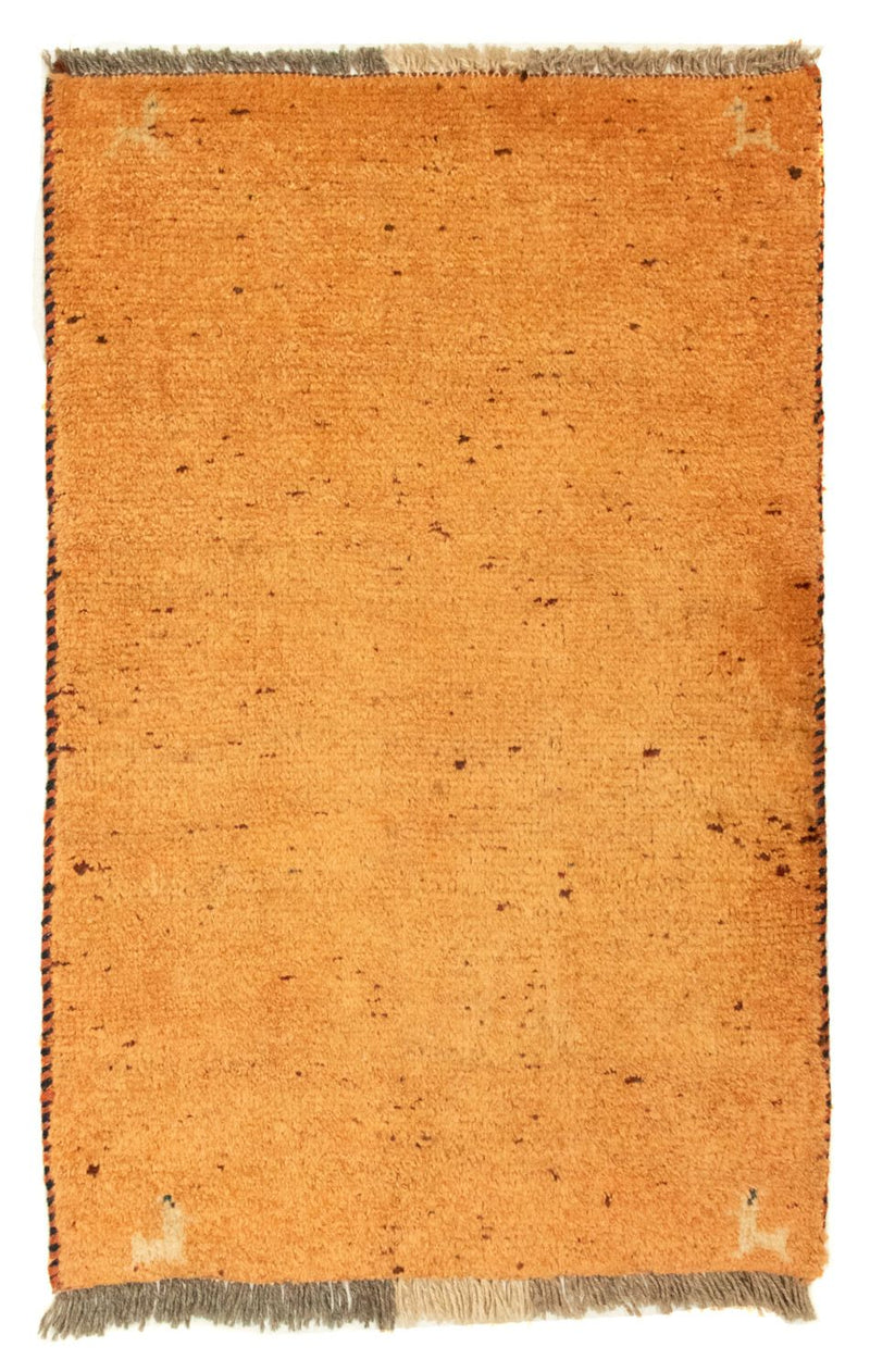 Gabbeh Teppich - Perser 86 x 58 cm - gold