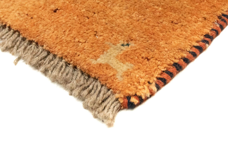 Gabbeh Teppich - Perser 86 x 58 cm - gold