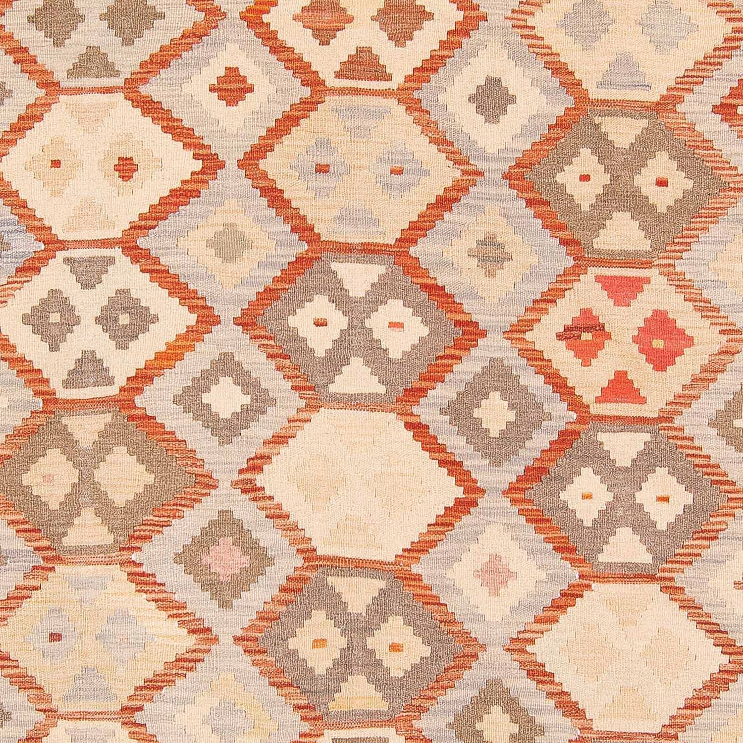Kelim Teppich - Splash 285 x 198 cm - beige