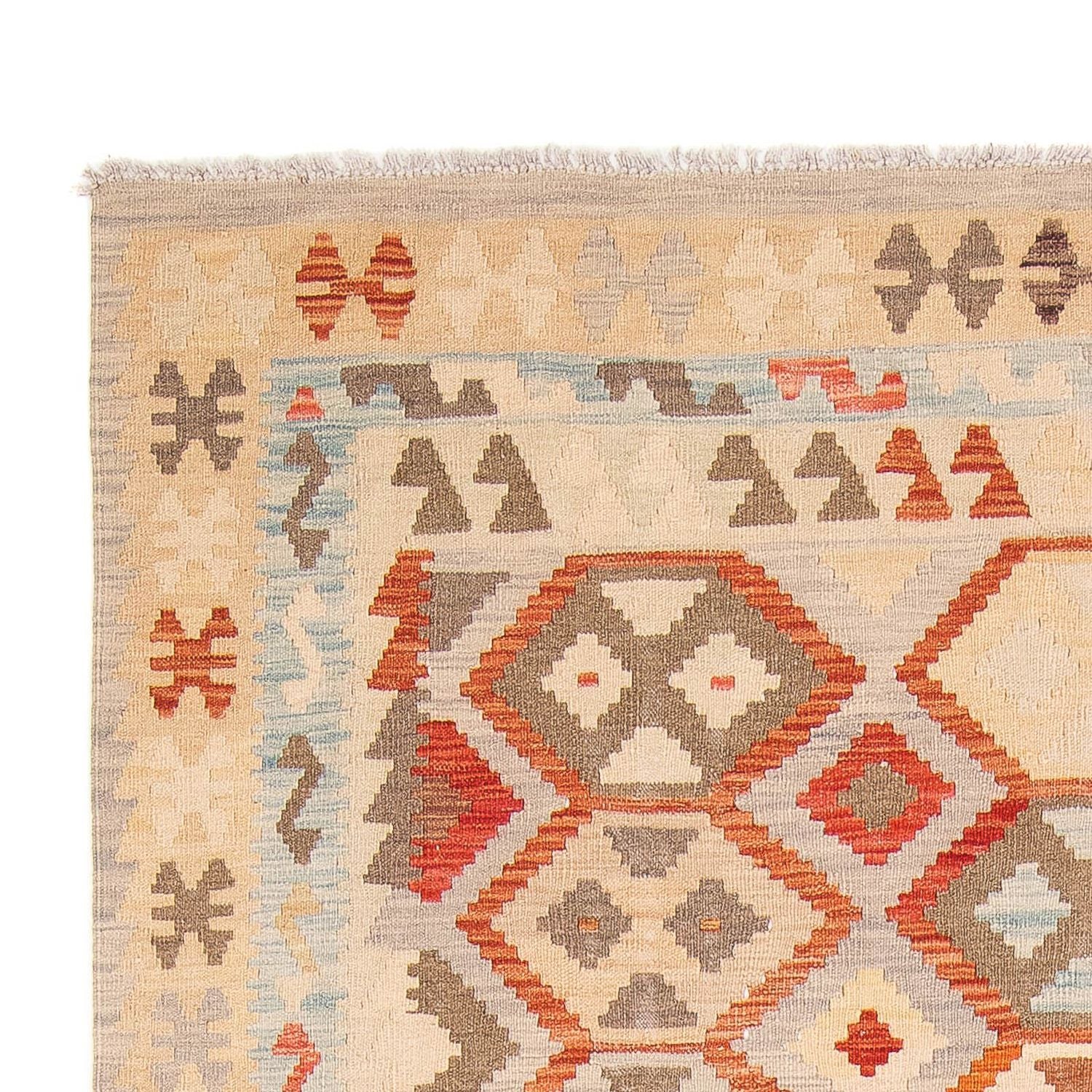 Kelim Teppich - Splash 285 x 198 cm - beige