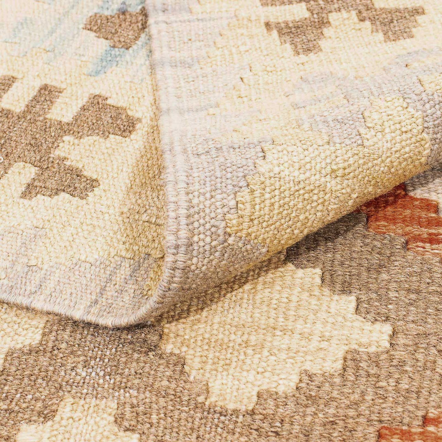 Kelim Teppich - Splash 285 x 198 cm - beige