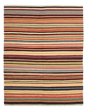 Kelim Teppich - Splash 199 x 156 cm - mehrfarbig