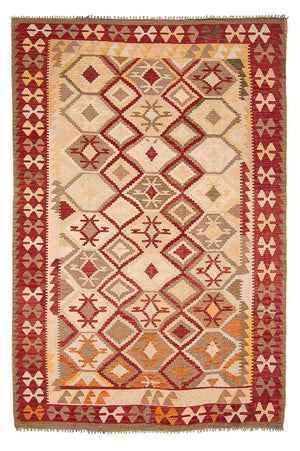 Kelim Teppich - Splash 290 x 193 cm - beige