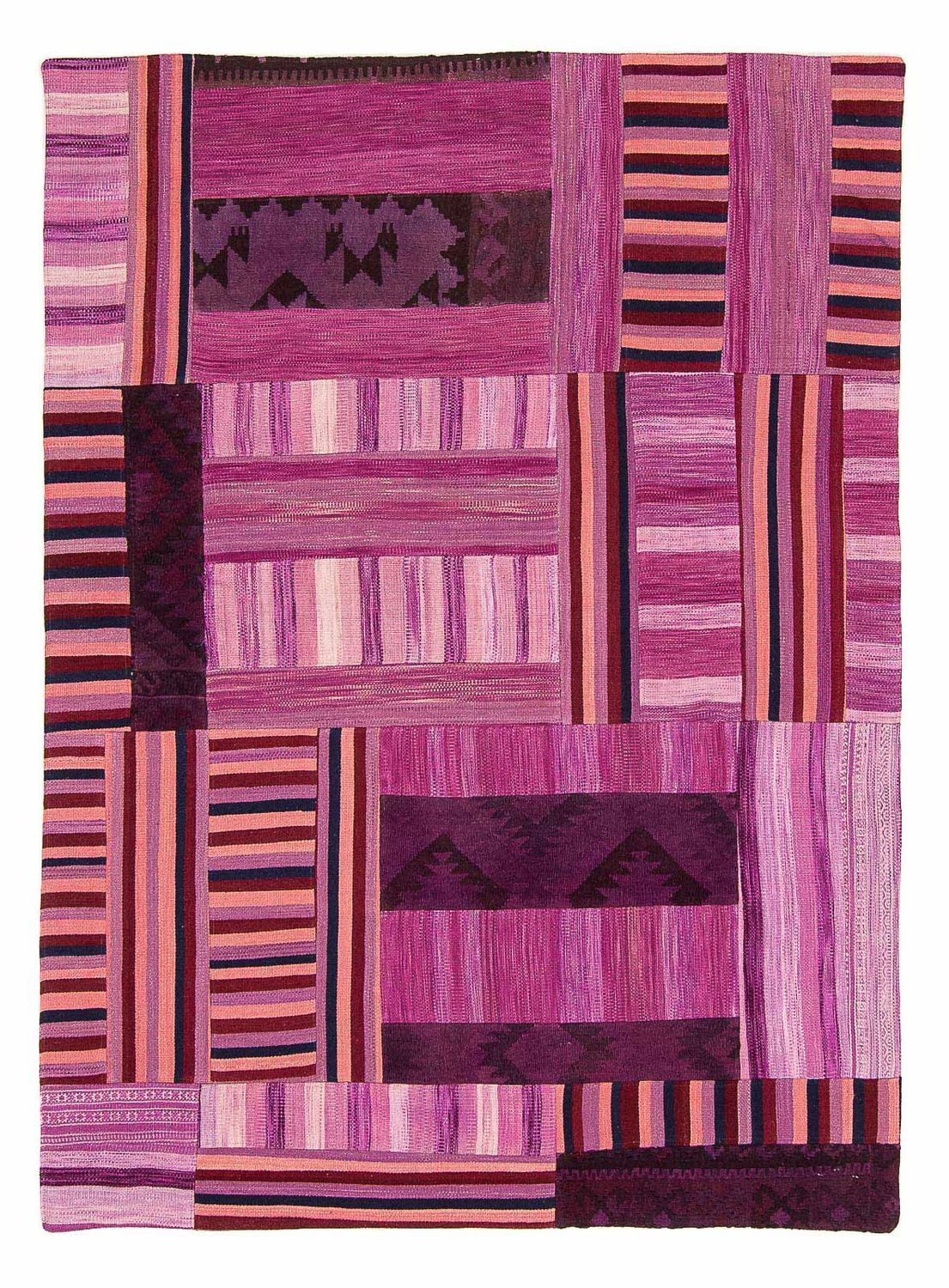 Patchwork Teppich 298 x 155 cm