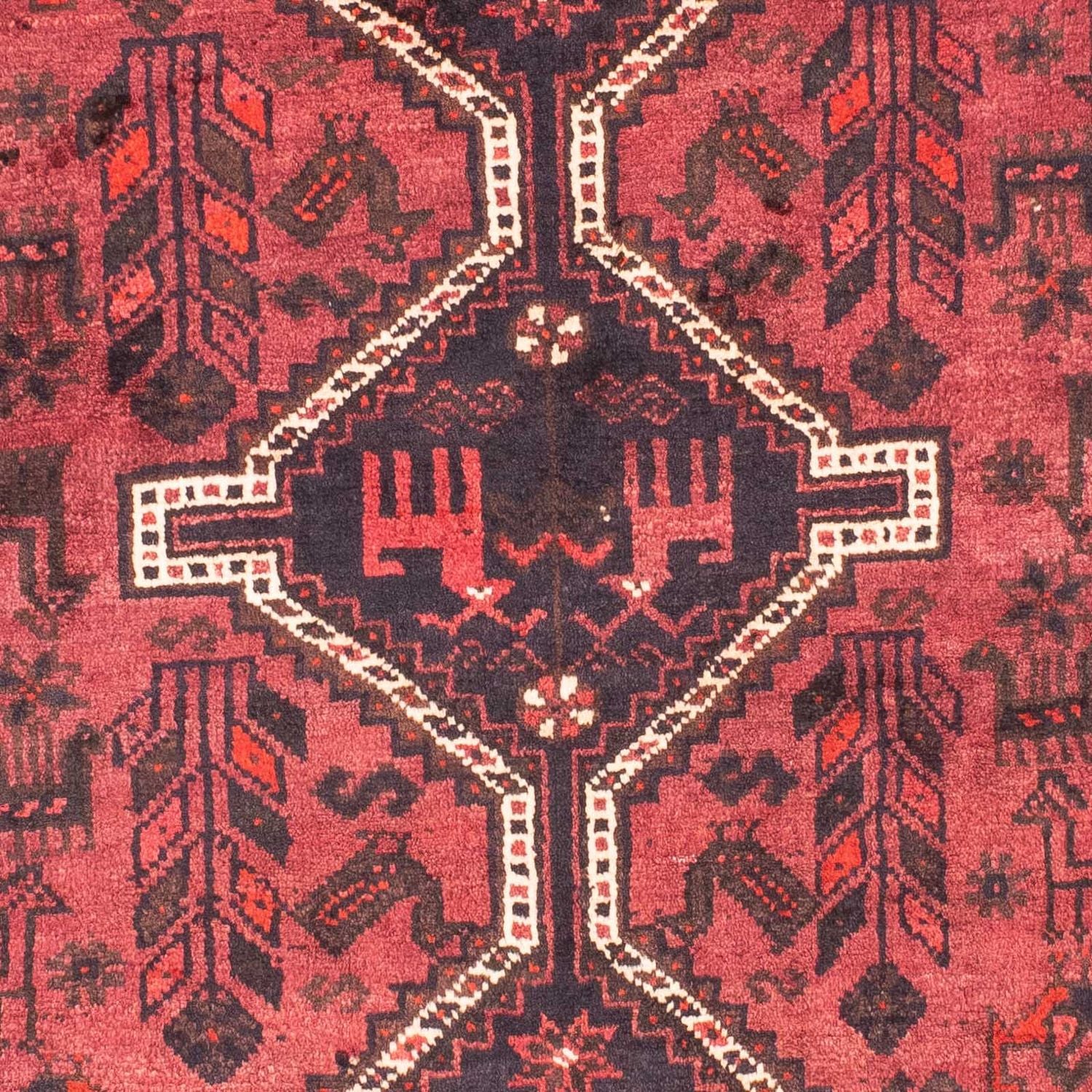 Perserteppich - Nomadic 160 x 112 cm - rot