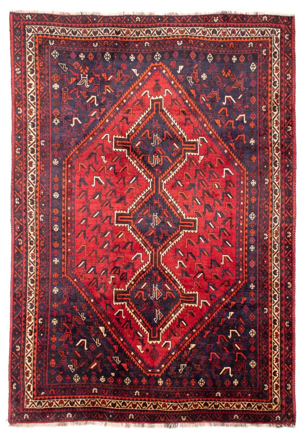 Perserteppich - Nomadic 300 x 215 cm - dunkelrot