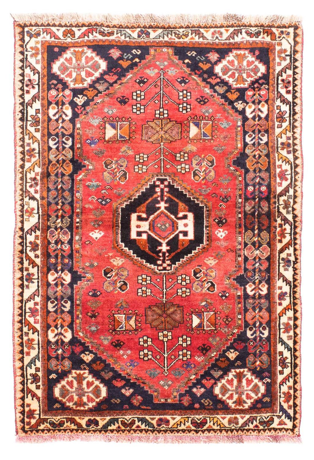 Perserteppich - Nomadic 160 x 110 cm - rot