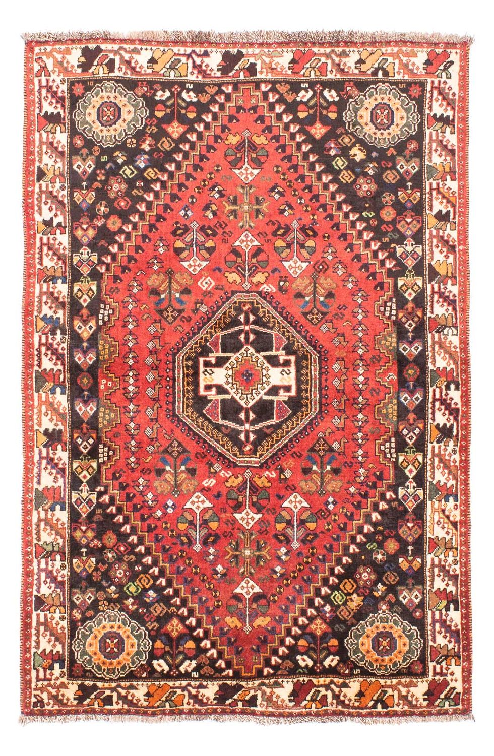 Perserteppich - Nomadic 166 x 110 cm - dunkelrot