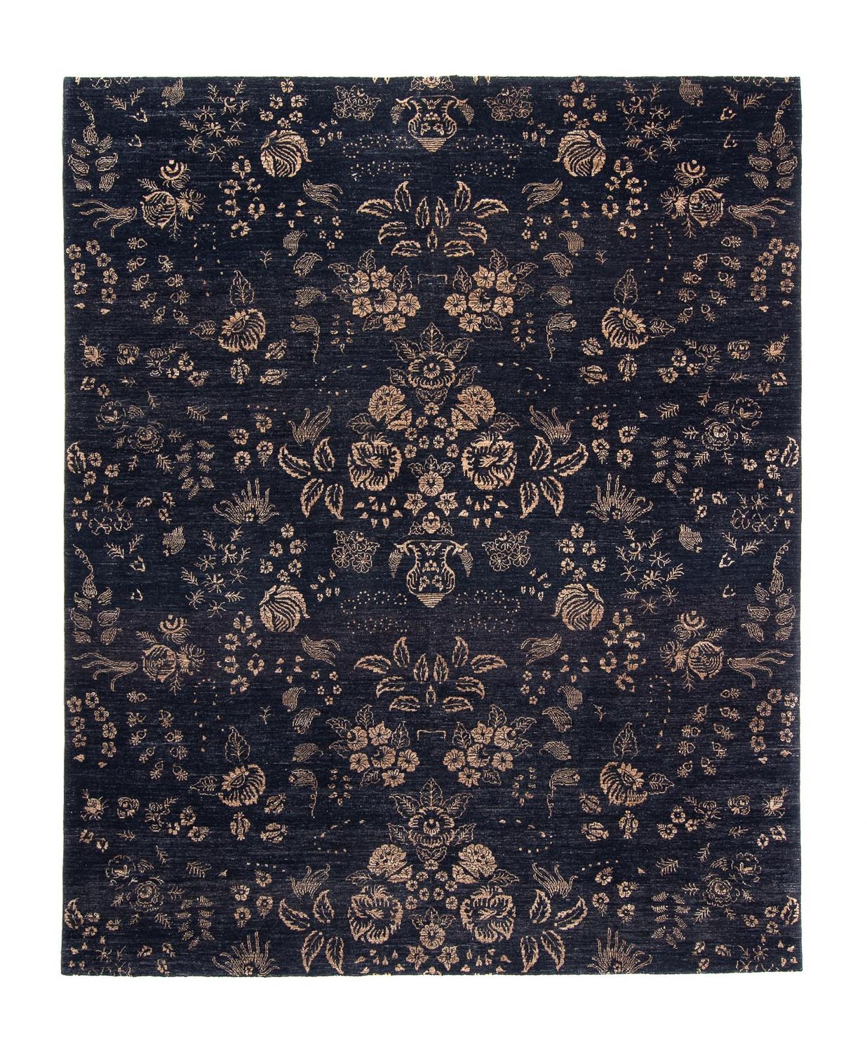 Designer Teppich 308 x 248 cm - dunkelblau