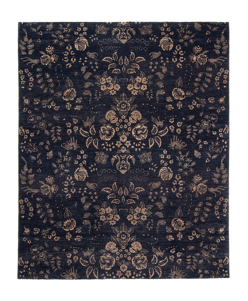 Designer Teppich 308 x 248 cm - dunkelblau