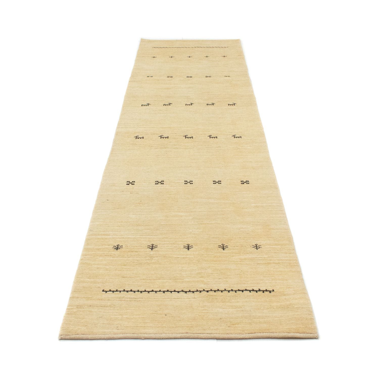 Gabbeh Teppich - Perser 334 x 83 cm