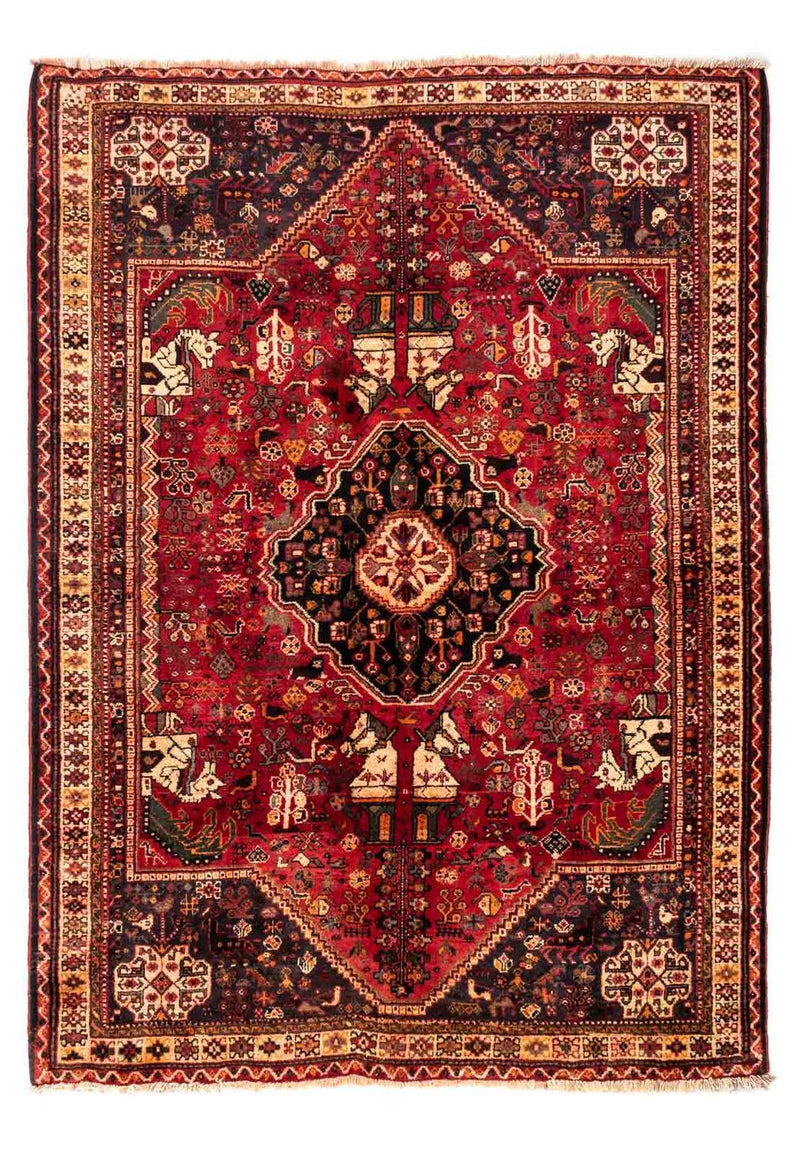 Perserteppich - Nomadic 237 x 175 cm - dunkelrot
