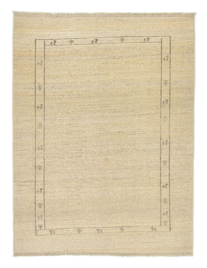 Gabbeh Teppich - Perser 197 x 147 cm - beige