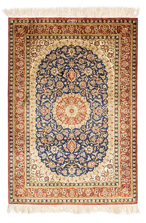 Perserteppich - Ghom 116 x 78 cm - hellbraun