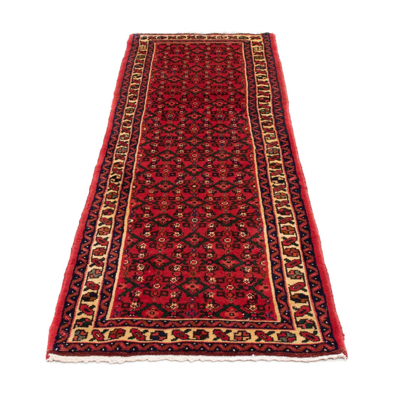 Perserteppich - Nomadic 195 x 68 cm - dunkelrot