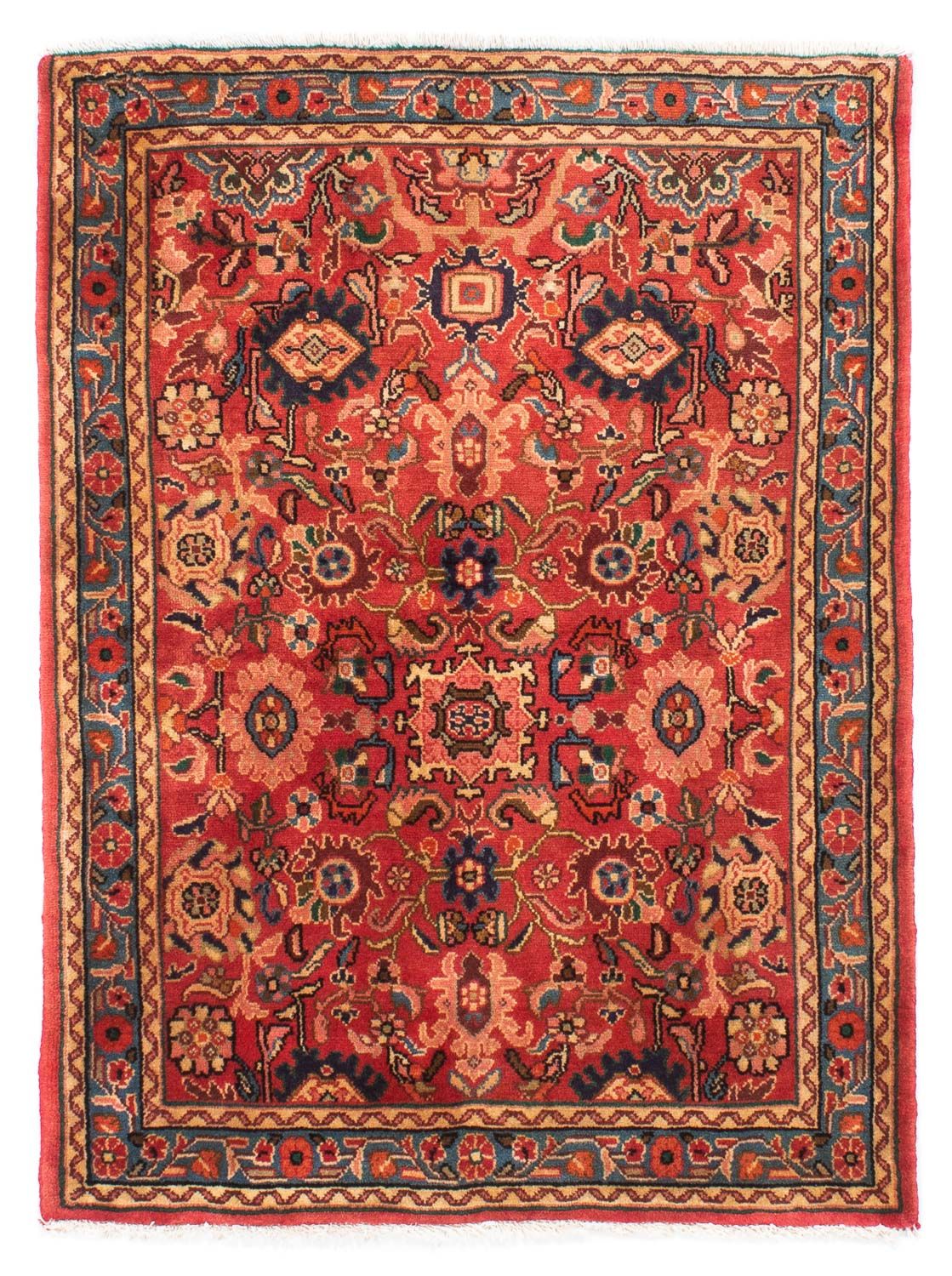 Perserteppich - Nomadic 143 x 110 cm - dunkelrot